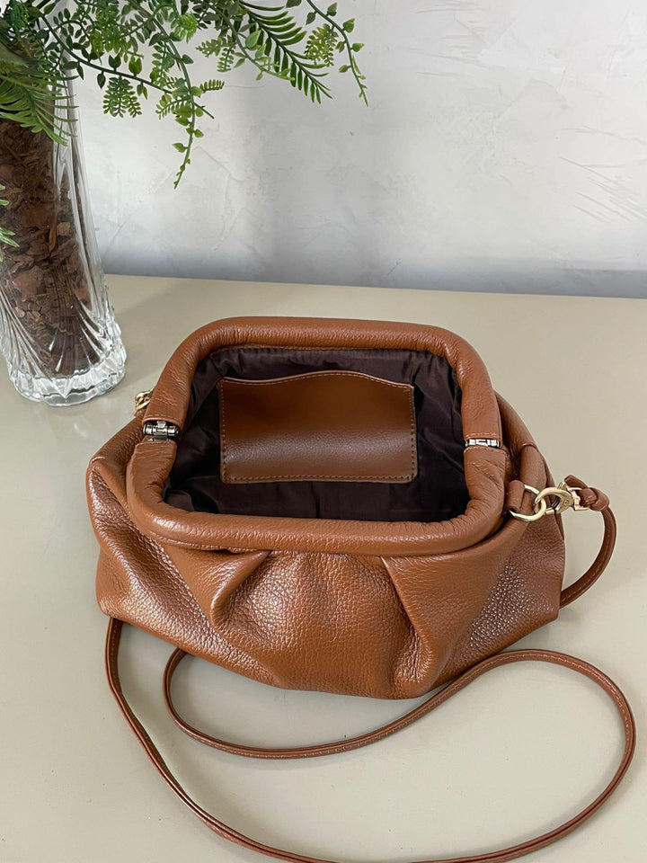 Bolsa Iara em Couro - Caramelo