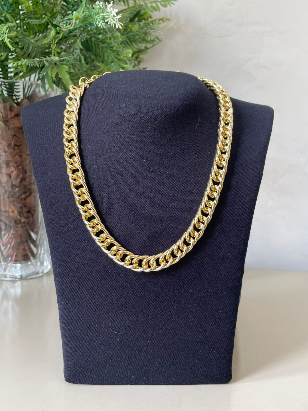 Conjunto Janaína Colar e Pulseira - Dourado