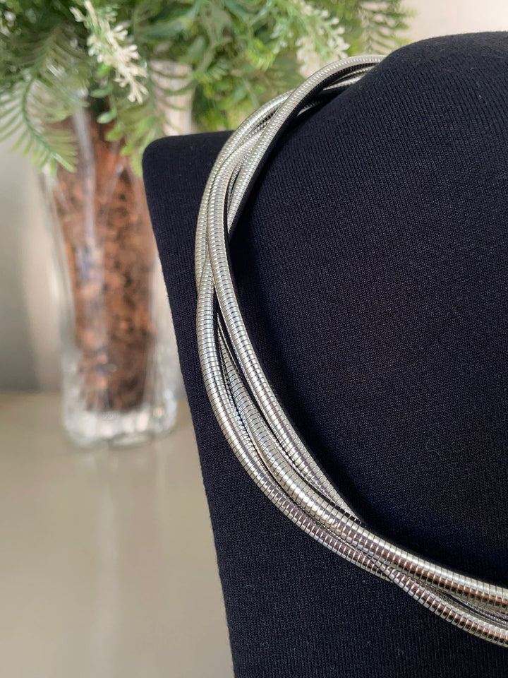 Choker Nayara 3 Aros - Prata