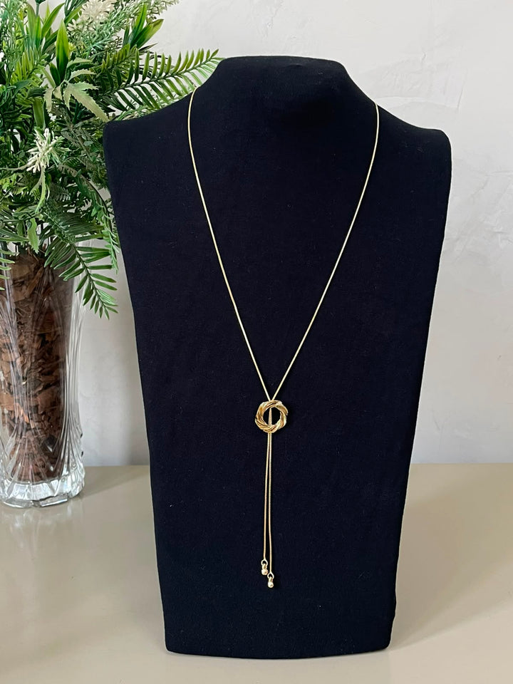 Conjunto Bia Gravatinha - Dourado Argola