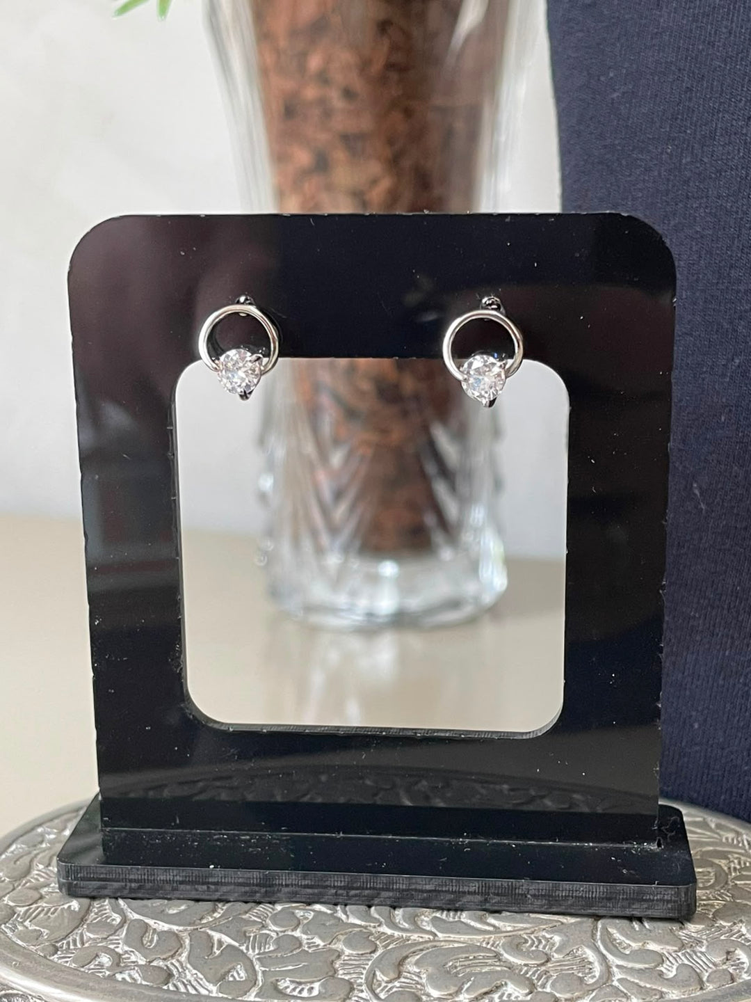 Conjunto Eloá Colar e Brinco - Prata