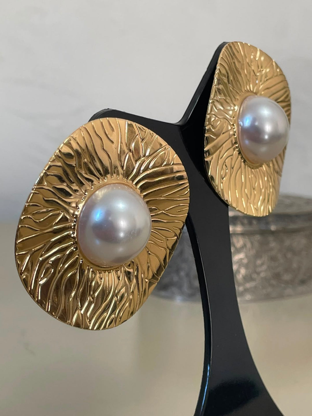 Brinco Heloisa - Dourado Com Perola