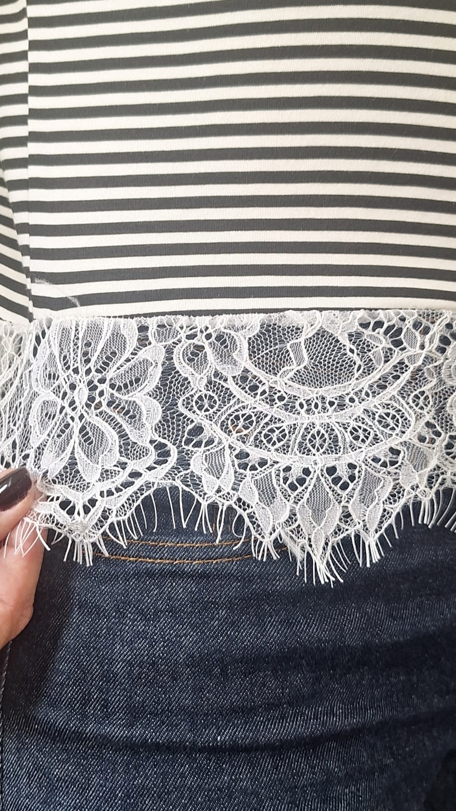 Blusa Dafene - Listrada Com Renda