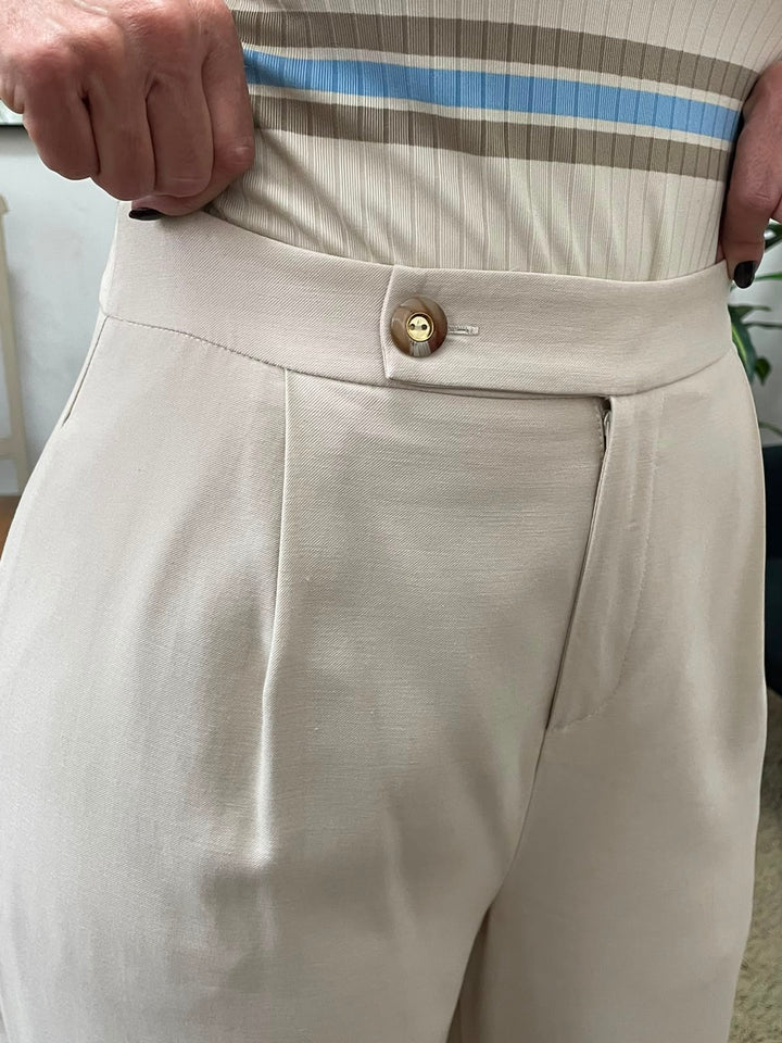 Calça Maya Alfaiataria - Areia