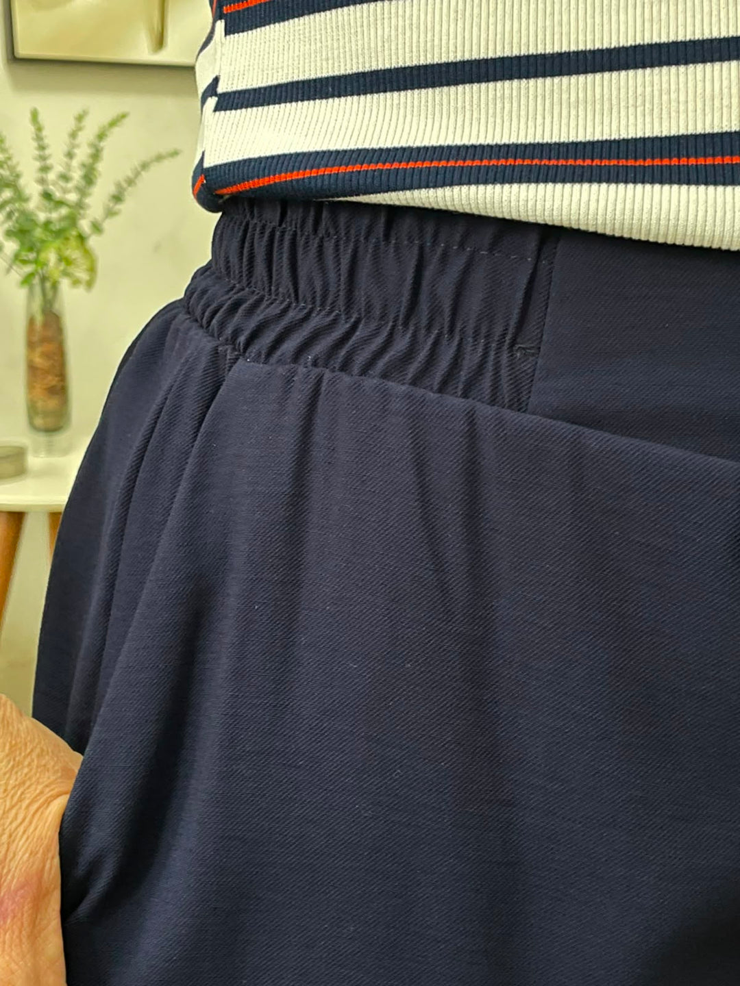 Calça Janaina em Corte Alfaiataria - Azul Marinho