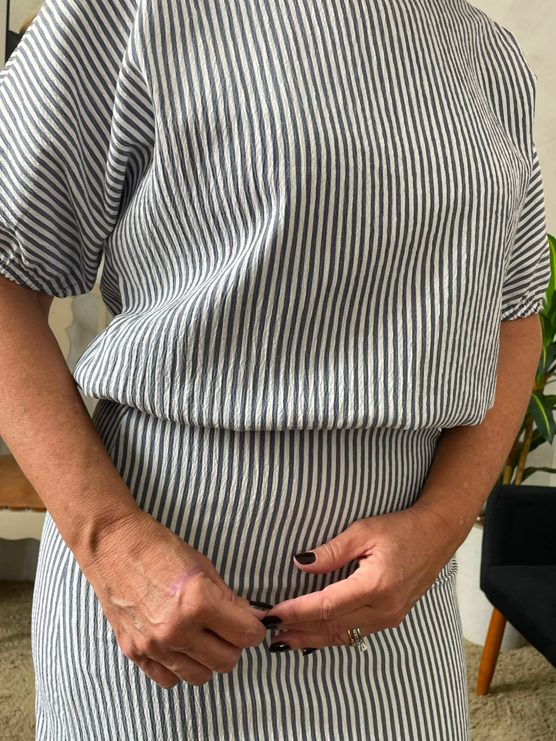 Conjunto Mariane - Listrado de Saia