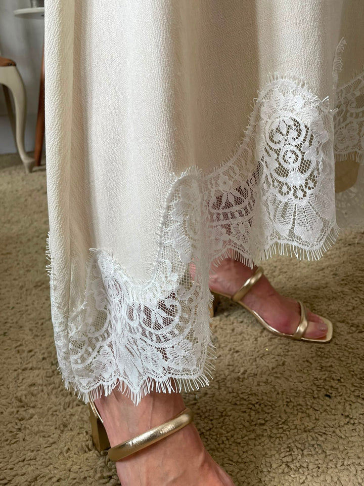 Conjunto Aida Creme - Renda