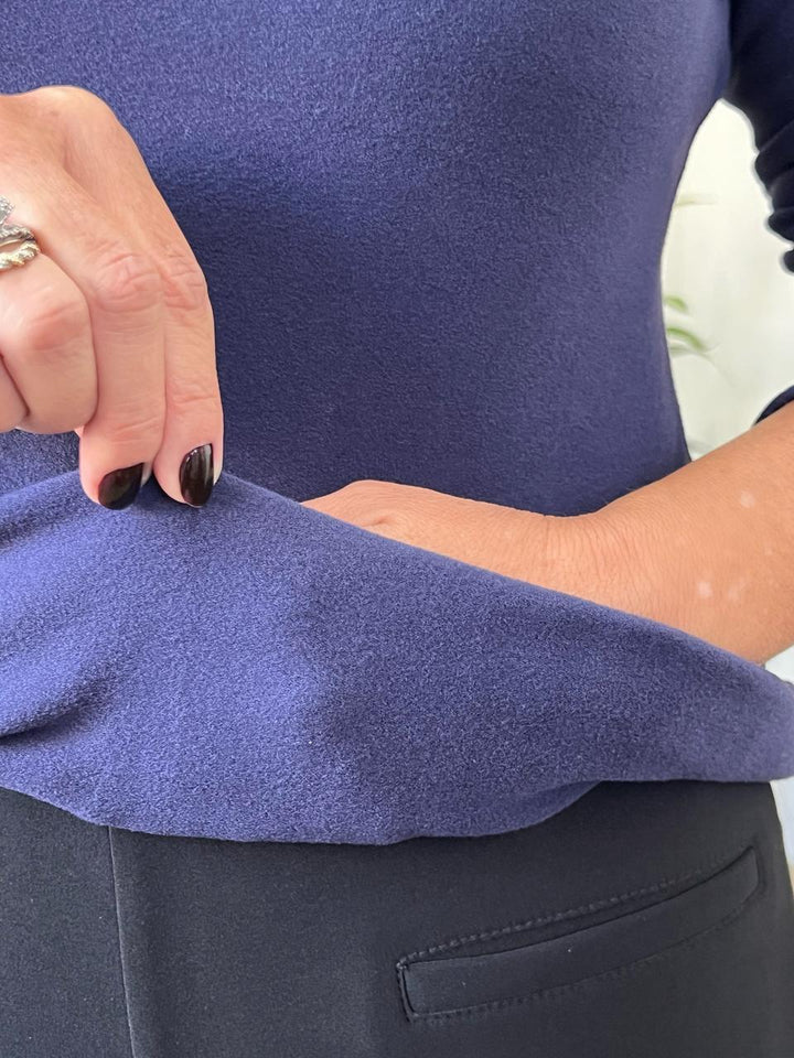 Blusa Azul Marinho Térmica Manga Longa - Maya