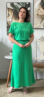 Conjunto de Saia Longa e Blusa Verde - Jenifer